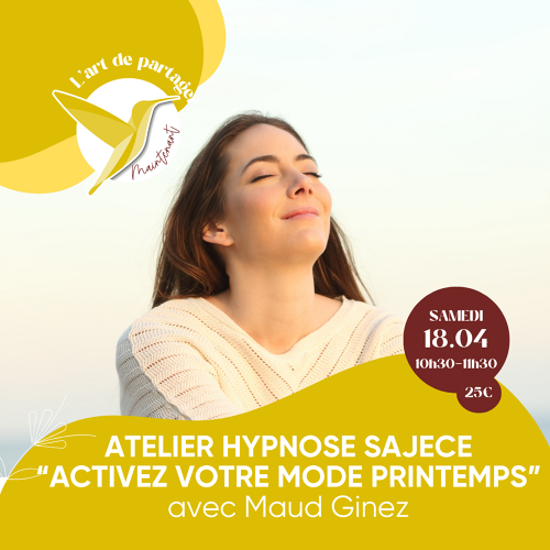 Événement Atelier collectif Hypnose SAJECE - Avec Maud 