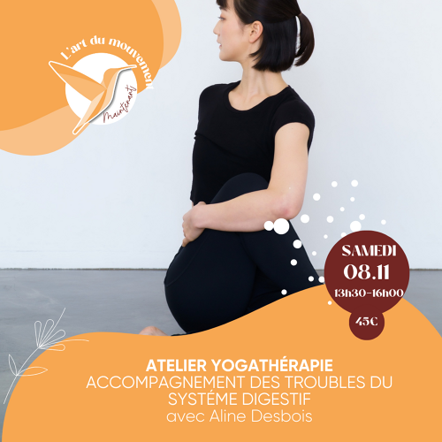Événement Atelier Yogathérapie - Yoga du système digestif - Aline Desbois