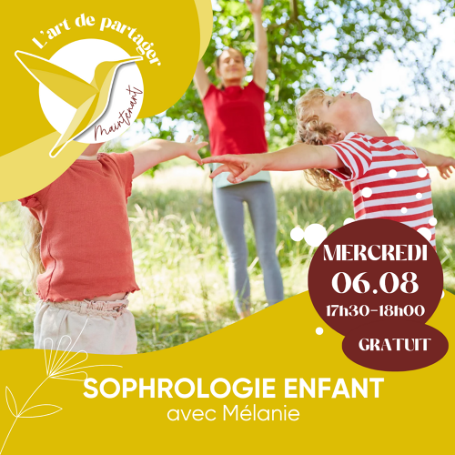 Événement Découverte Sophrologie enfant - GRATUIT  - avec Mélanie