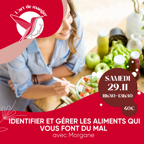 L'Art de Vivre Maintenant | Atelier Alimentation Simple et Saine - Par Morgane Lacombe