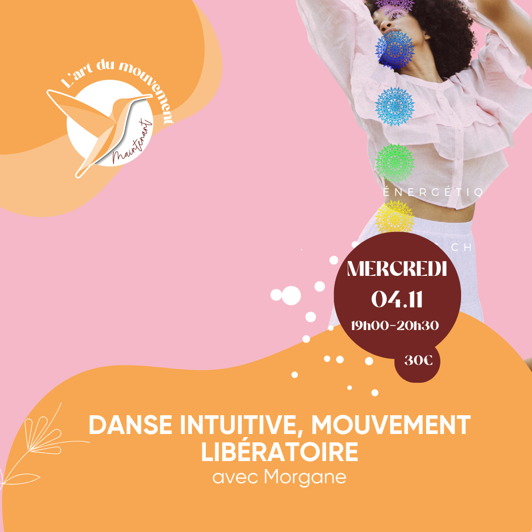 Événement Atelier Danse intuitive, mouvement libératoire - Par Morgane Lacombe 