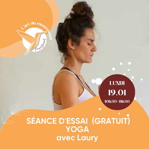Événement SÉANCE D'ESSAI  (GRATUIT) YOGA  avec Laury 