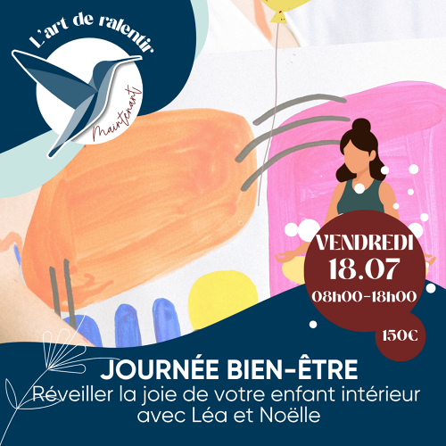 Événement Journée bien-être Réveiller la joie de votre enfant intérieur  avec Léa et Noëlle