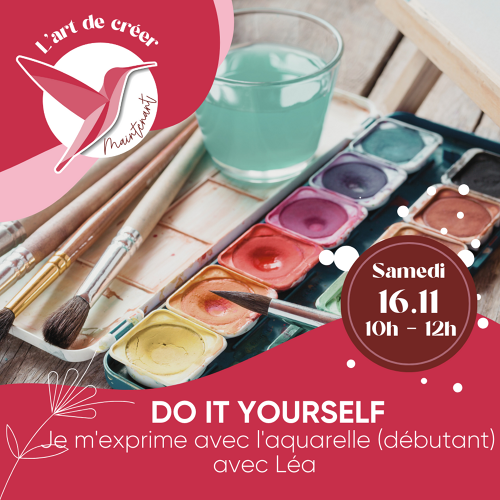 Événement Atelier DIY Aquarelle - Par Léa Mazières