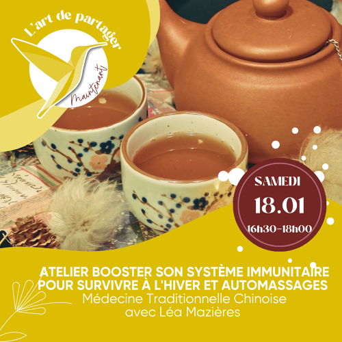 Événement Atelier booster son système immunitaire pour survivre à l'hiver & apprentissage d'automassages