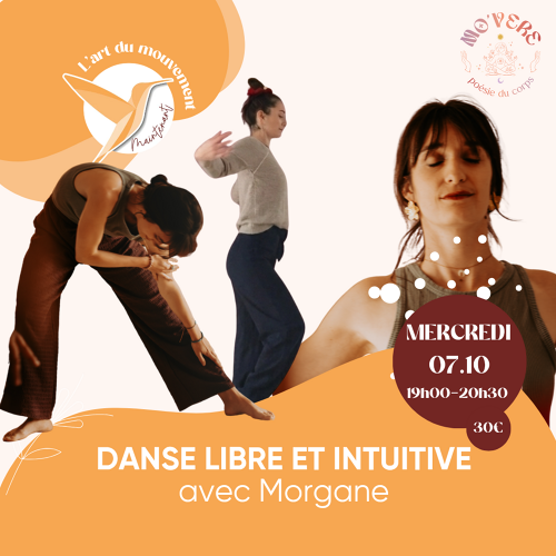 Événement Atelier Danse libre et intuitive  - Par Morgane Lacombe 