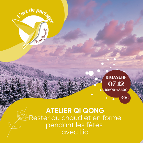 Événement Atelier Qi qong  et Tui na - Rester au chaud et en forme pendant les fêtes - Par Lia Lotti