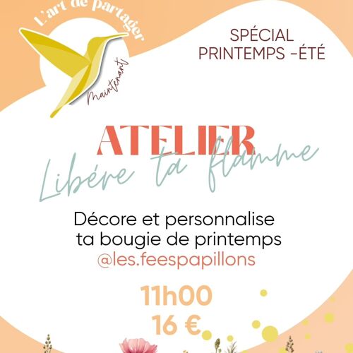 Événement Atelier Bougies - Avec Stéphanie 