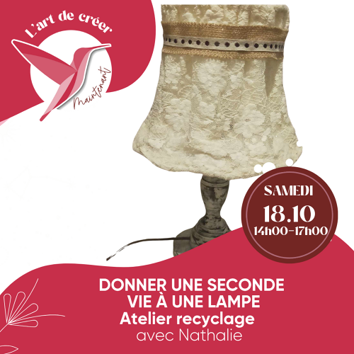 L'Art de Vivre Maintenant | Atelier de création : donner une seconde vie à une lampe