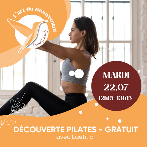 Événement Découverte Pilates - Gratuit - avec Laetitia 