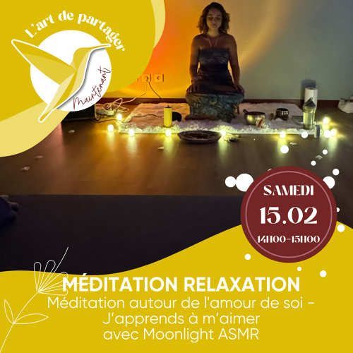 Événement Médiation Relaxation - J'apprends à m'aimer- Par Moonlight ASMR