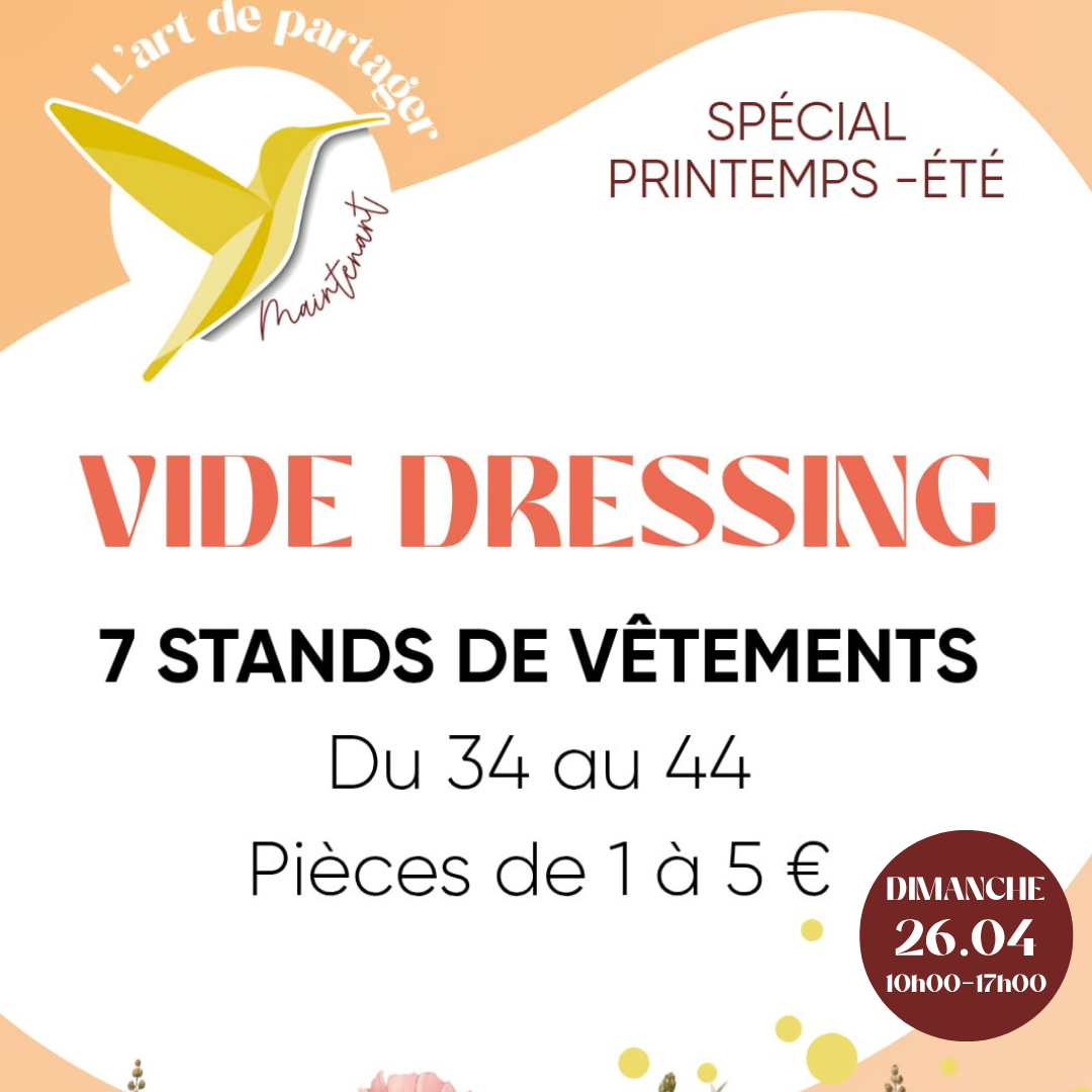 Événement VIDE-DRESSING SPÉCIAL PRINTEMPS-ÉTÉ