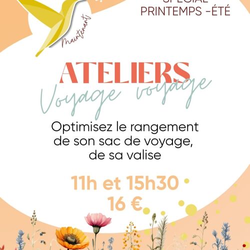 L'Art de Vivre Maintenant | Atelier Home Organizing - Sac de voyage - Avec Didier