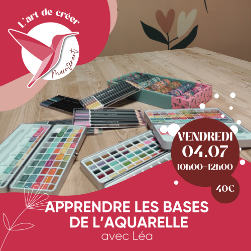 Événement Aquarelle - Apprendre les bases pour débutant