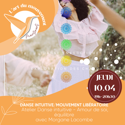 Événement Atelier danse intuitive/Mouvement libératoire - Par Morgane Lacombe